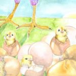 portada video cuento gallina. El regalo de la luna